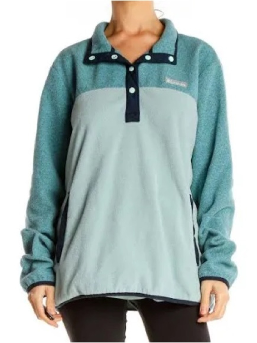 Columbia Foster Creek Quarter Snap Fleece Pullover - Teal Blue -‎ Small